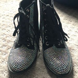 Iridescent Crystal Booties